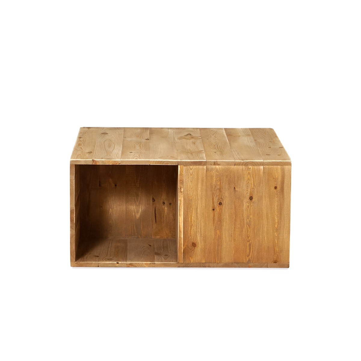 SUZANNE coffee table, 4 solid wood storage spaces