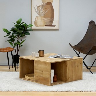 Table basse SUZANNE bois massif