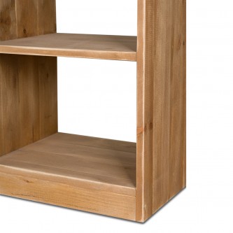 LUCE bookcase, 10 open compartments in solid wood